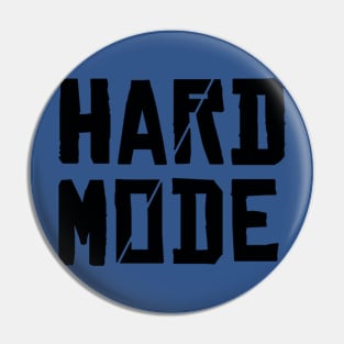 Hard Mode Logo Black Pin