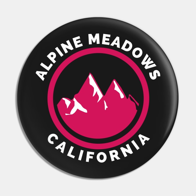 Alpine Meadows Ski Snowboard Mountain California Yosemite - Travel Pin by Famgift