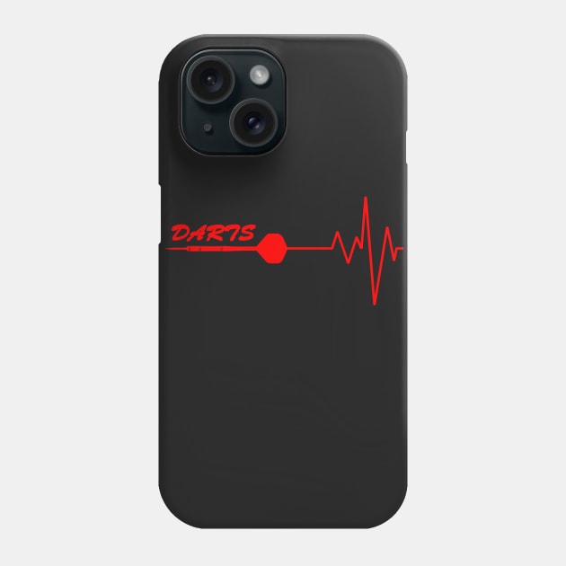 darts, heartbeat Phone Case by hottehue