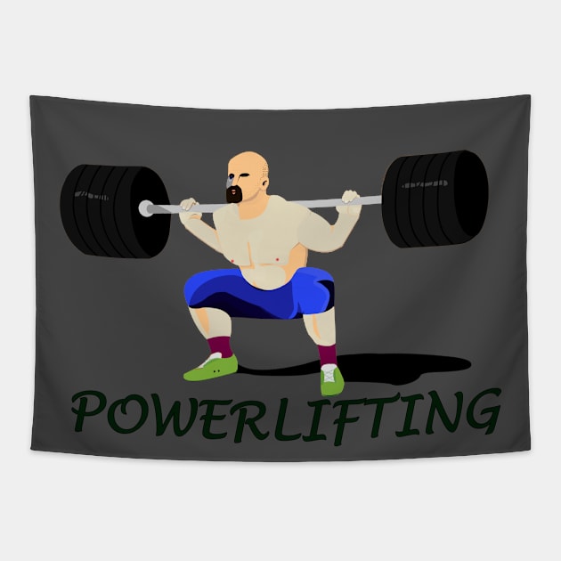 Powerlifting Tapestry by momomoma