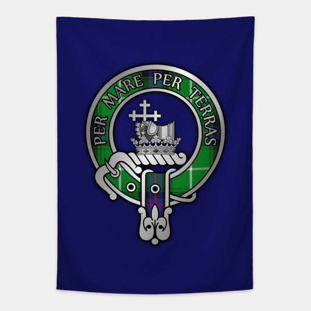 Clan MacDonald Crest & Tartan Tapestry by Taylor'd Designs