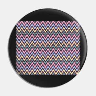 Pattern Chevrons Abstract Colors Pin