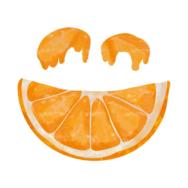 Chaotic Orange Slice Smile Face by MSBoydston