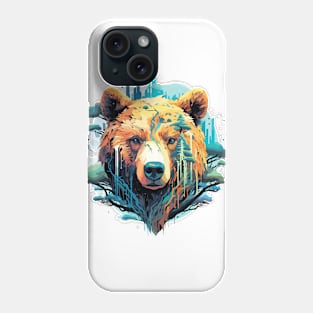 Grizzly Bear Animal Freedom World Wildlife Wonder Abstract Phone Case