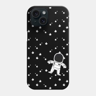 Lil Astronaut in Outerspace Starry Sky Phone Case