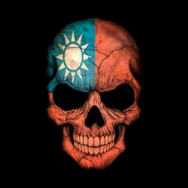 Taiwanese Flag Skull by jeffbartels