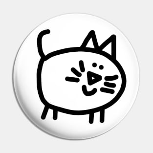 Cute Animals Round Kitty Cat Pin