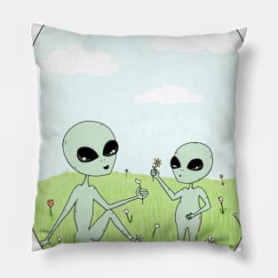 Spring Aliens Pillow