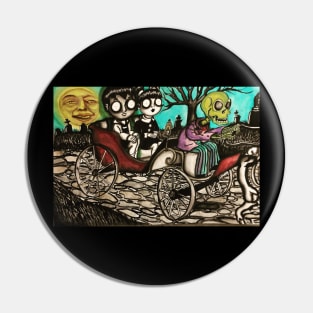 Deadboy and Violet’s Haunted Carriage Ride Pin