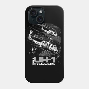 bell uh 1 iroquois helicopter Phone Case