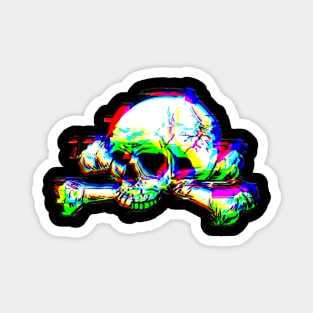 3d skull effect Magnet