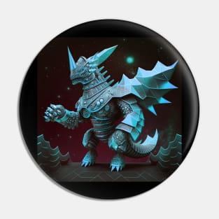 crystal dragon in star cosmic armor ecopop monster kaiju Pin