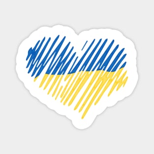 Ukraine heart Magnet