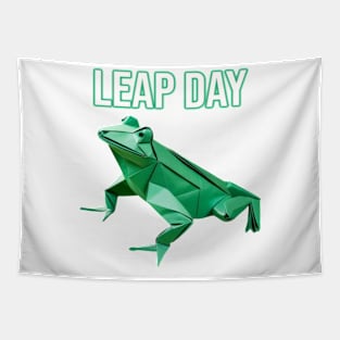 Leap Day Origami Frog - PanfurWare LLC Tapestry