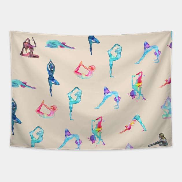 Yoga mix Tapestry by LaBellaCiambella