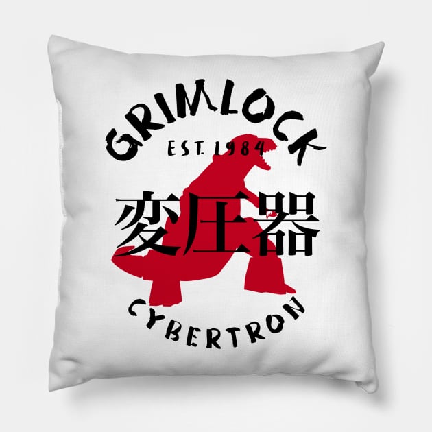 GRIMLOCK : Transformers GEN 1 - Japanese style 3.0 Pillow by ROBZILLA