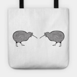 Kiwi Birds in Love - cute kiwi design - light colors Tote