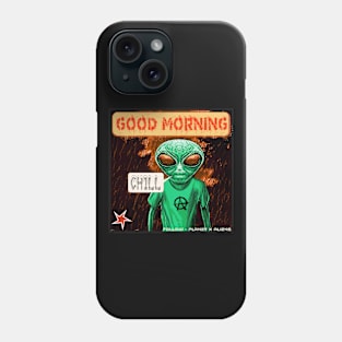 Funny Alien Chill Out Sci Fi Meme Phone Case