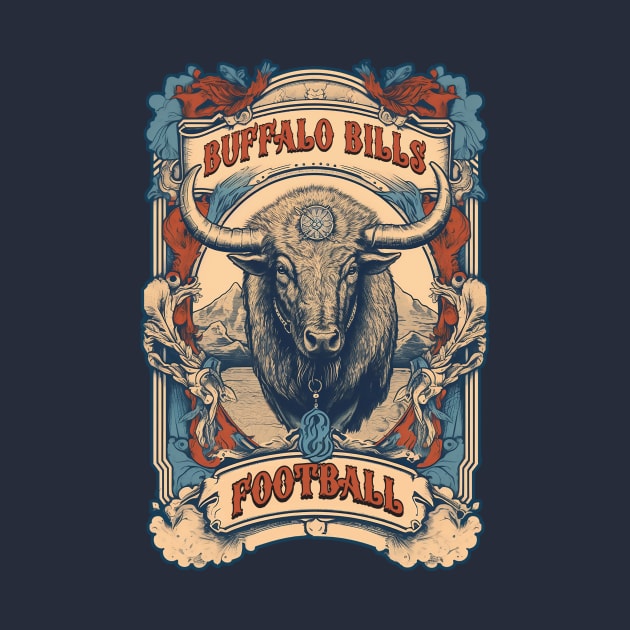 Old western Buffralo Bills Poster by DavidLoblaw