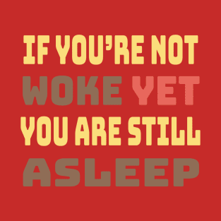 You ain't woke? You're asleep T-Shirt