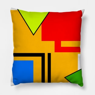 1980s retro abstract Pillow