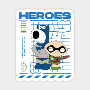 [LIMITED] STEWIE & BRIAN - HEROES Magnet