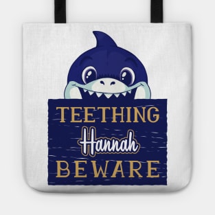 Hannah - Funny Kids Shark - Personalized Gift Idea - Bambini Tote