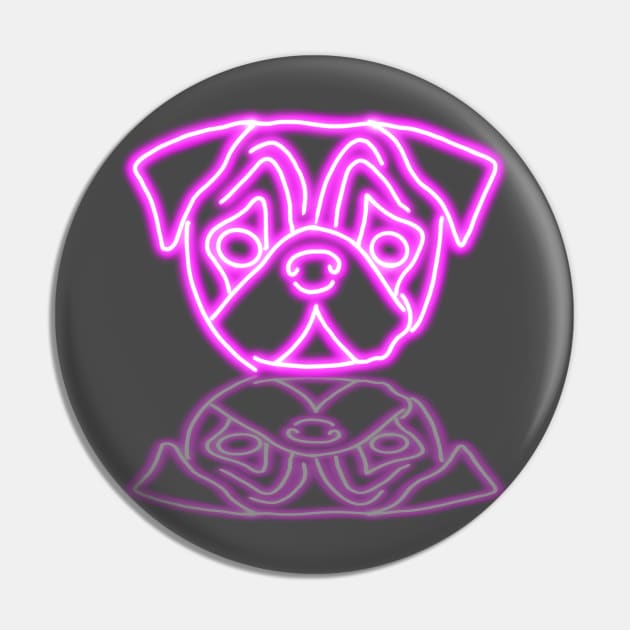 Neon puppy Pin by LiliMagic