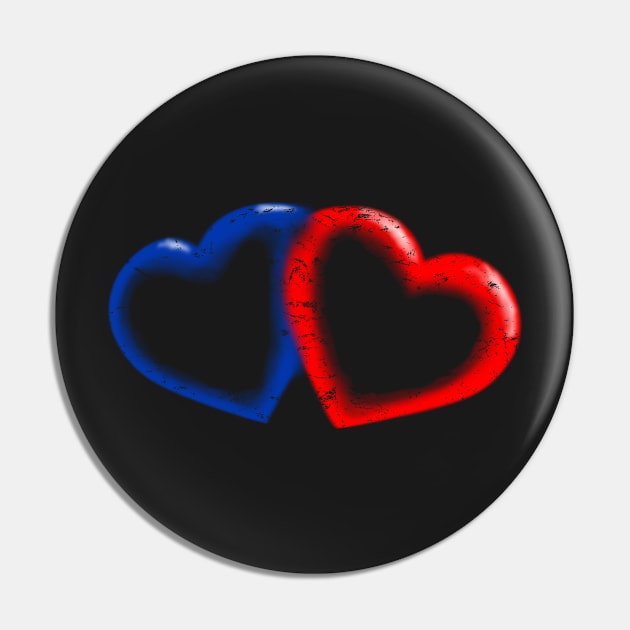 Two Hearts Pin by Underground Cargo