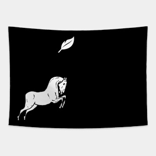 Badminton and horse T-shirt Tapestry