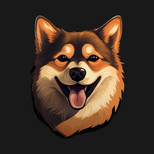 Cartoon Shiba Inu Dog - Cute Shiba Inu by fromherotozero