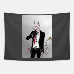 mafia cat Tapestry