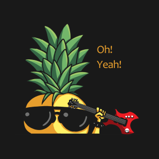 Heavy Metal Pineapple - Cute Funny T-Shirt