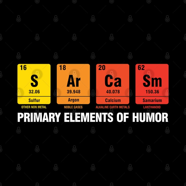 Sarcasm Humor Table Periodic Elements Mendeleev v2 by ricardotito