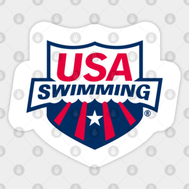 Usa Swimming Team Logo Usa Swimming Logo Swim Swimming Usa Sticker Teepublic