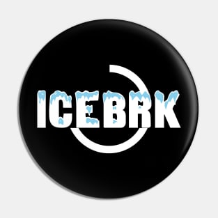 IceBrk Logo (White) Pin