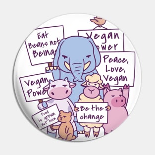 protesting-animals-vegan Pin