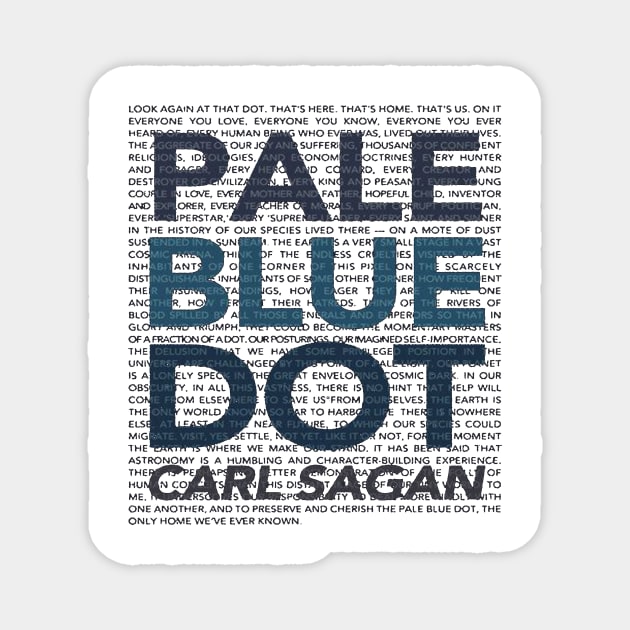 Pale Blue Dot Magnet by priyankajones