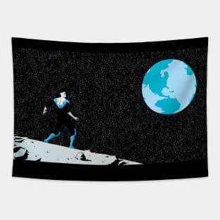 invincible on the moon Tapestry