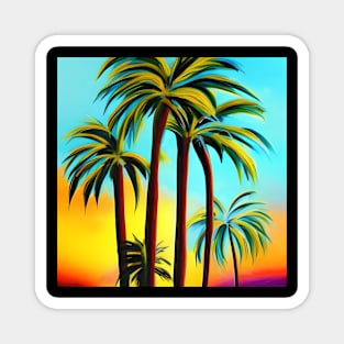 Tropical Palm Trees Magnet