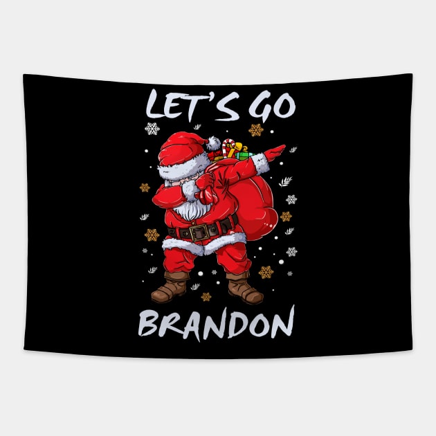 Lets Go Brandon Christmas Tapestry by binnacleenta