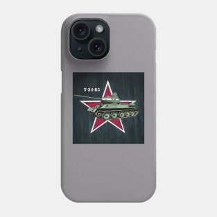 T-34-85 Russian Tank "Red Storm Rising" Phone Case