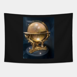 Terrestrial moving globe Tapestry