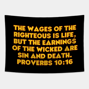 Bible Verse Proverbs 10:16 Tapestry