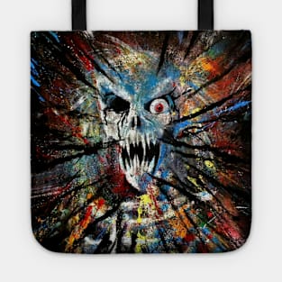 Splattered Skull Tote