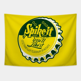 Vintage Spike It Soda Bottlecap Tapestry