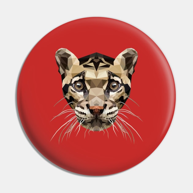 Clouded leopard Pin by Edwardmhz