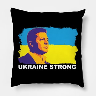 zelensky ukrainr strong Pillow