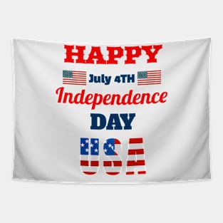 Happy July 4 Independence Day Tapestry