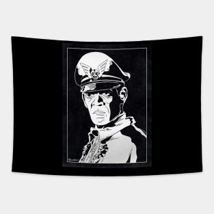 BISON - Street Fighter (Black and White) Tapestry